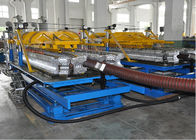 Cadena de producción acanalada de un sólo recinto del tubo del tubo del carbono del HDPE espiral de la maquinaria SLQ-200