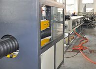 El HDPE PP dobla la pared acanalada instala tubos la cadena de producción 350kg/H