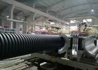 Cadena de producción acanalada de máquina de la protuberancia del tubo de la sola pared doble del Pvc del HDPE del PE