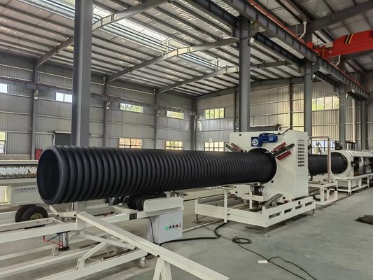 Siemens Electric Element Horizontal Corrugator Double Wall Corrugated Pipe Extrusion Line with 60-2000kg/h Output
