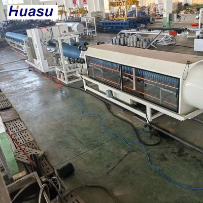 PVC Pipe Extrusion Line with Precision Flow Channel Design Modular Design and Online Belling for 32-1600mm Pipe Range