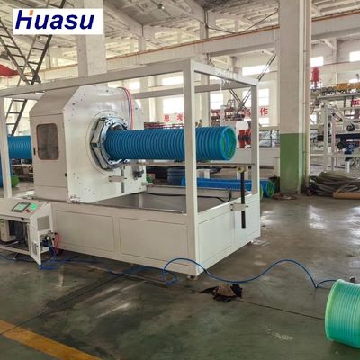 Advanced Alloy Steel Double Wall Corrugated Pipe Extrusion Line With Helical Gear And Belling-on-line Expansion Mode