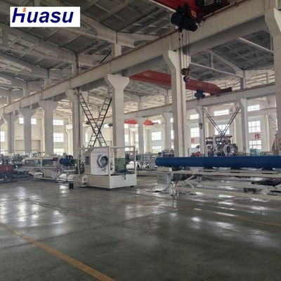 Advanced Alloy Steel Double Wall Corrugated Pipe Extrusion Line With Helical Gear And Belling-on-line Expansion Mode