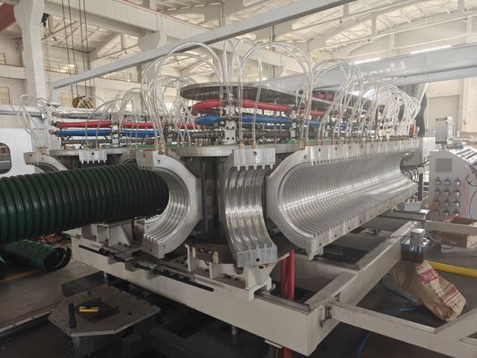 Fast PVC Corrugated Pipe Production Line with High Speed Pipe Making Machine