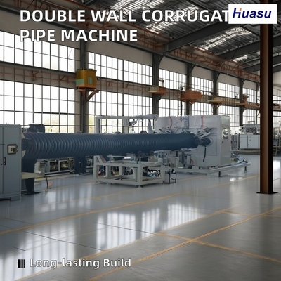 PVC Double Wall Corrugated Pipe Production Line 500-2000Kg/h Capacity