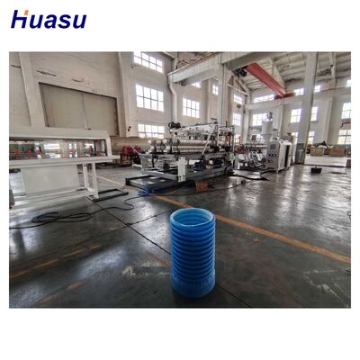 HDPE Corrugated Pipe Extrusion Line with PLC Control Touch Screen High Productivity Automatic Computerized for Large Scale Production