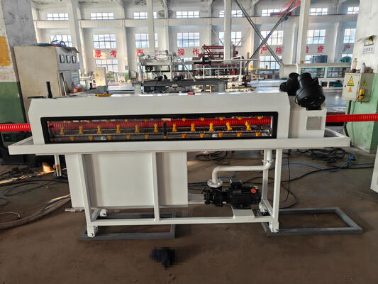 Water Cooling Single Wall Corrugated Pipe Extrusion Line with 16mm-1600mm Pipe Diameter Range and High-Accuracy