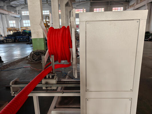 Double Wall Corrugated Pipe Extrusion Line with 20CrMnTi Gear Material and Siemens Brand Electrical Parts Featuring HV>740 Barrel Screw