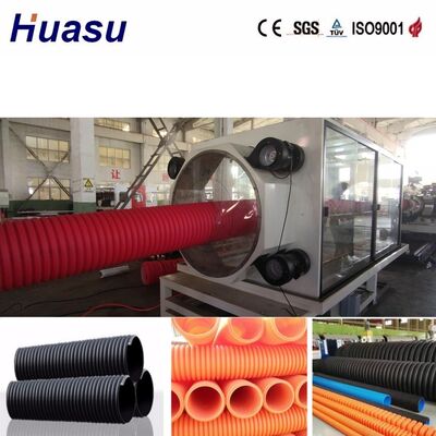32-1600mm Pipe Diameter Double Wall Corrugated Pipe Extrusion Line with Siemens PLC Control and 100-3000kg/h Output Capacity
