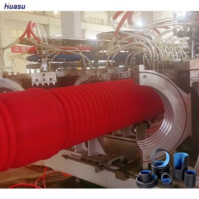 Plastic Pipe Production Extrusion Line Corrugated Pipe Machining