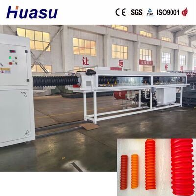 PE Single Wall Spiral Corrugated Pipe Extrusion Line 100-1200kg/h Output Fully Automatic for Municipal Engineering