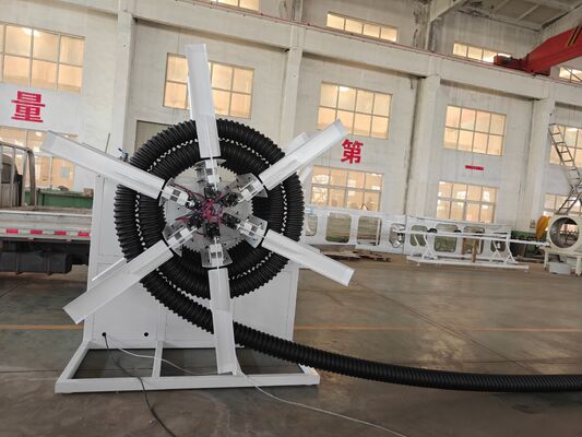 Single Double Wall Corrugated Pipe Production Line Using 38CrMoAlA Barrel Material for and Continuous Operation