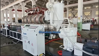 Línea de extrusión de tubos en espiral