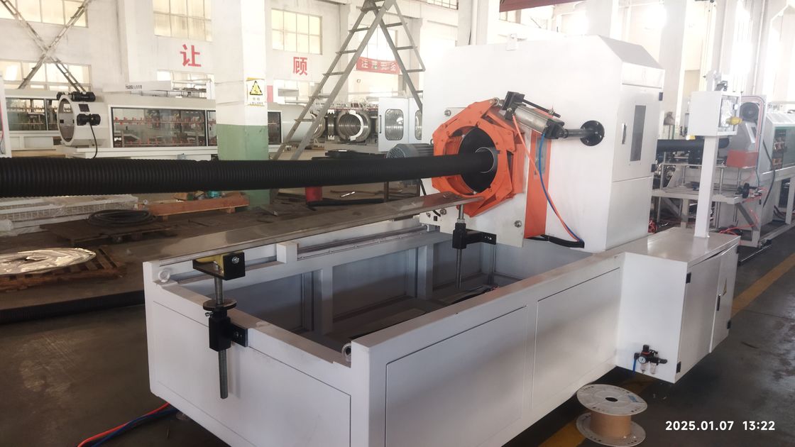 Línea de extrusión de tubería corrugada de doble pared computarizada con PLC Siemens y capacidad de 250-1000 kg/h para tuberías duraderas