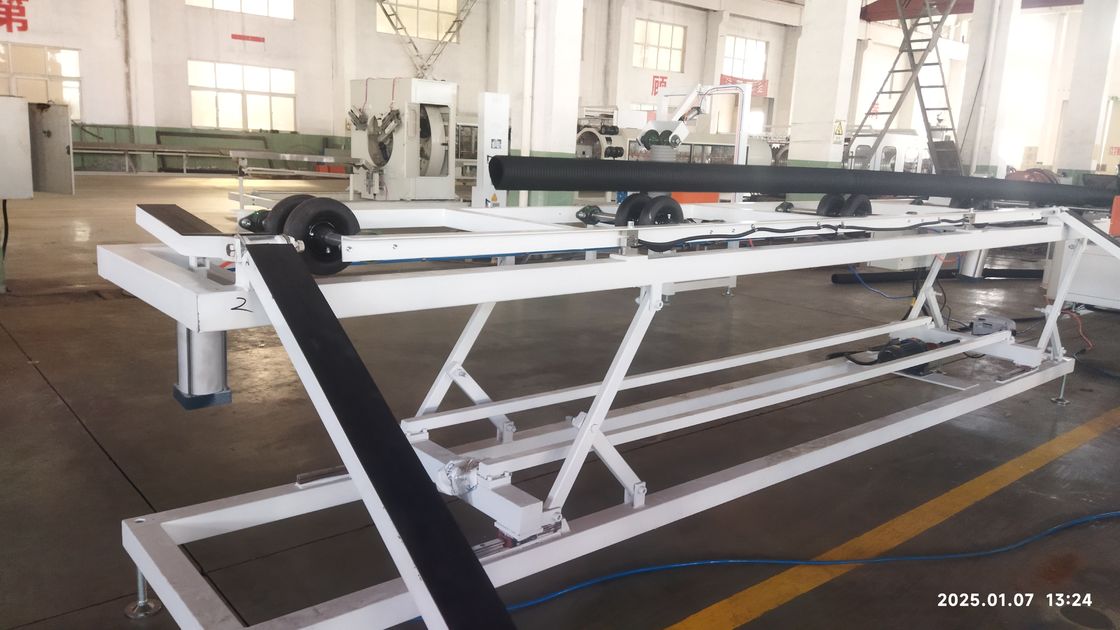 Línea automática de extrusión de tuberías onduladas de doble pared con motor Siemens y sistema de control PLC para una producción de 8-15 kg/h