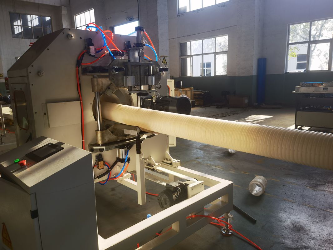 Línea de extrusión de tuberías onduladas de pared única con alimentación automática y contactor Siemens