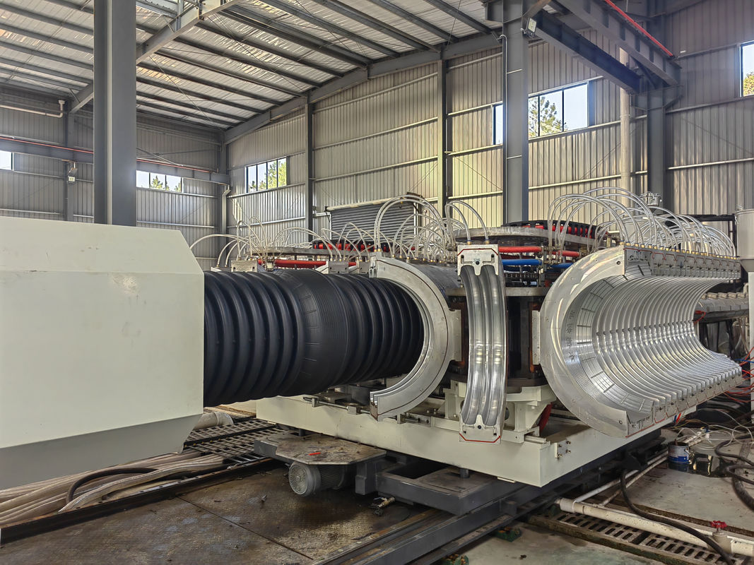 36/38 Parejas de moldes de doble pared de extrusión de tuberías onduladas con alta producción y piezas eléctricas Siemens