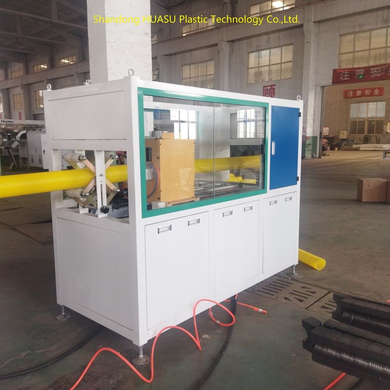 Línea de producción de tubería corrugada de 100-1000kW con componentes eléctricos Siemens/ABB y refrigeración por agua para una extrusión eficiente de tubería plástica