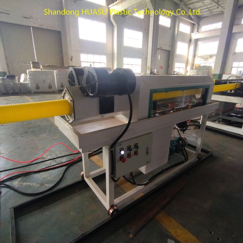 Línea de extrusión automática de tuberías de plástico con Siemens ABB, componentes eléctricos principales y refrigeración por agua y aire para una producción personalizable