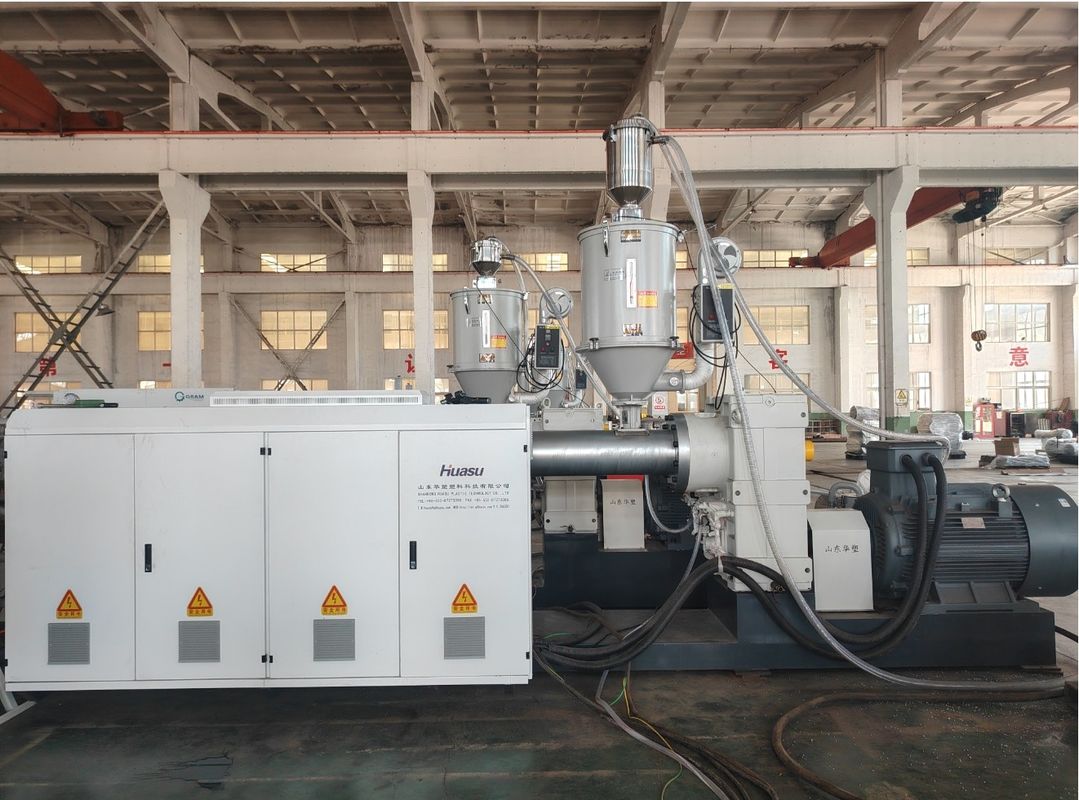 Línea de extrusión de tuberías onduladas de doble pared Siemens Contactor 100-2000 kg/h Capacidad