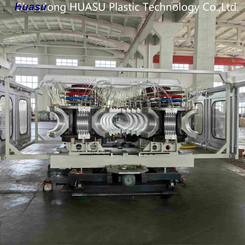 Máquina de tubería corrugada de doble pared de 32-800 mm con 500-2000Kg/h de salida y sistema PLC de Siemens