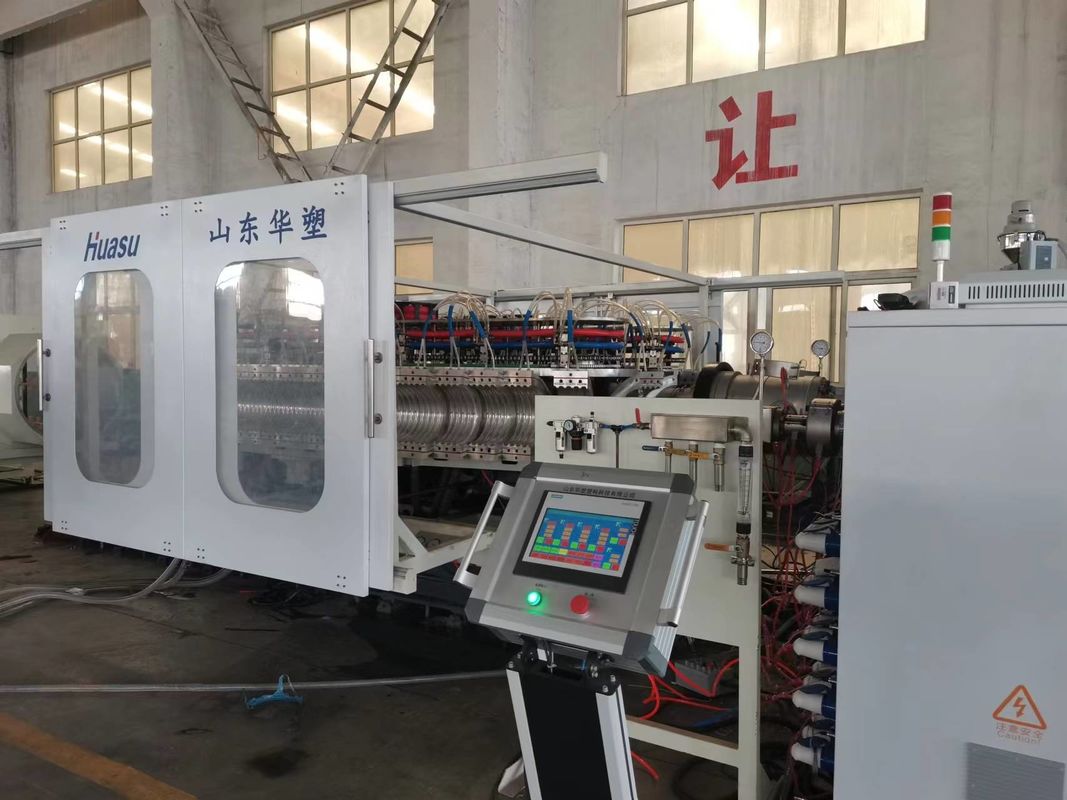 Máquina de producción de línea de extrusión de tuberías corrugadas controladas por PLC de Siemens con profundidad de nitruración de 0,4-0,7 mm