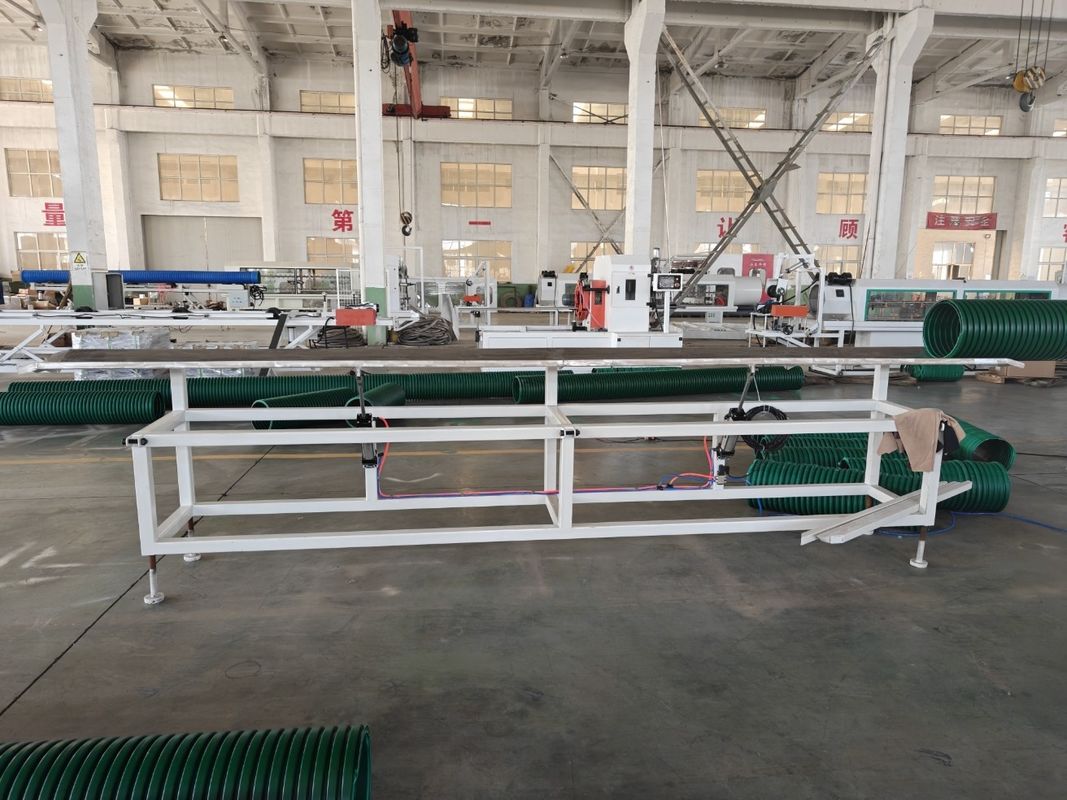 Extrusora de doble tornillo cónica de PVC Máquina de extrusión de tubos corrugados de doble pared para tuberías de plástico
