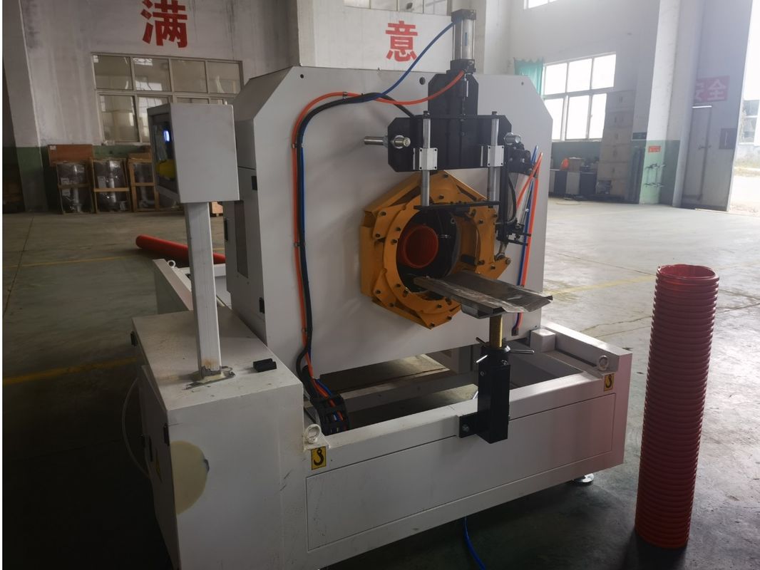 Línea de extrusión de tubería corrugada de doble pared personalizable para alcantarillado, material de molde de fundición 40cr