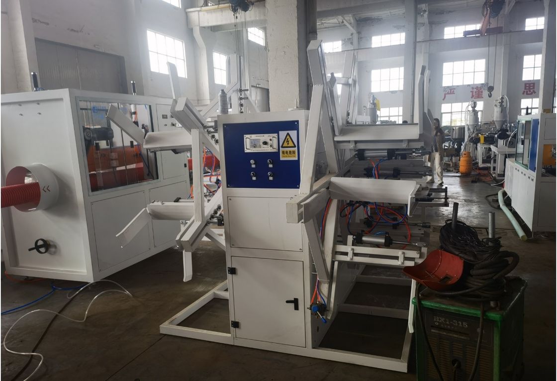 Línea de extrusión de tubería corrugada de doble pared personalizable para alcantarillado, material de molde de fundición 40cr