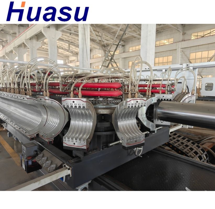 Máquina de fabricación de tubos de corrugado de doble pared extrusión de línea automática de grado