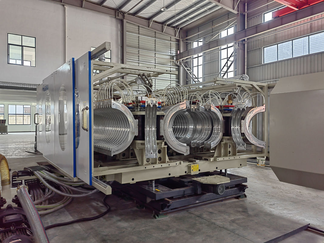Línea de extrusión de tubería corrugada de doble pared de alta velocidad con componentes eléctricos principales Siemens / Schneider