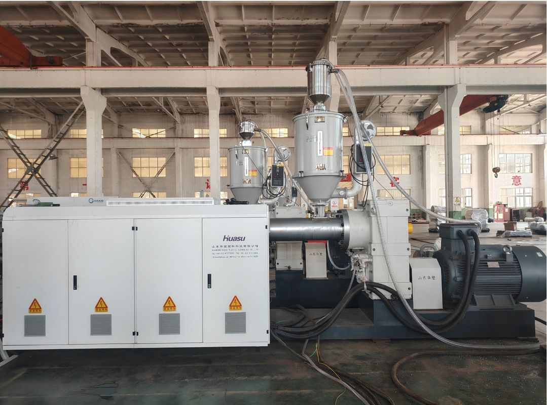 Línea de extrusión de tuberías onduladas de doble pared con el método de refrigeración por agua y electricidad principal de Siemens