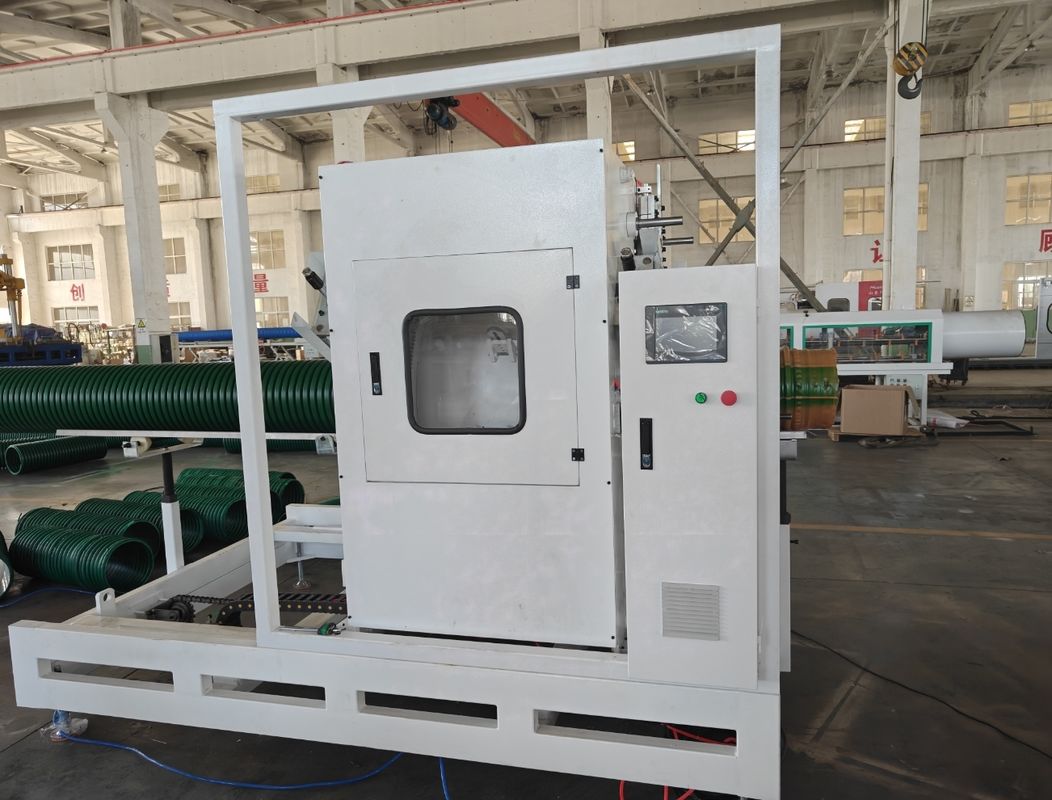Máquina de extrusión de tuberías de PVC de doble pared de alta velocidad, máquina para hacer tuberías corrugadas