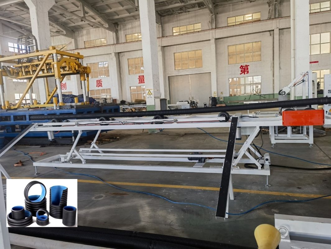 Línea de extrusión de tuberías corrugadas de doble pared con motor Siemens de 63 mm
