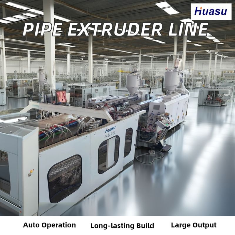 Línea de extrusión de tuberías corrugadas de PVC 500-2000 kg/h Capacidad de drenaje de aguas residuales