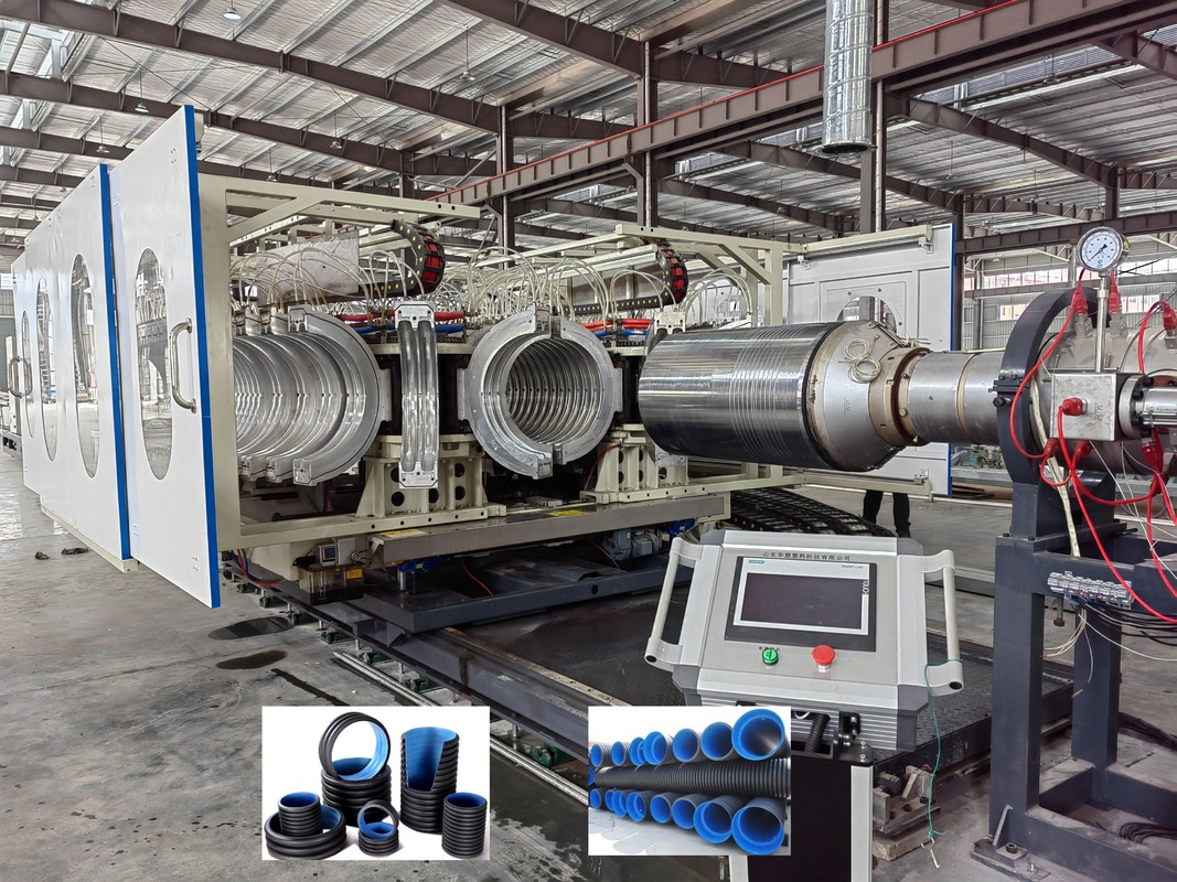 Máquina para fabricar tubos corrugados simples y dobles con línea de extrusión de alta calidad con sistema de control PLC