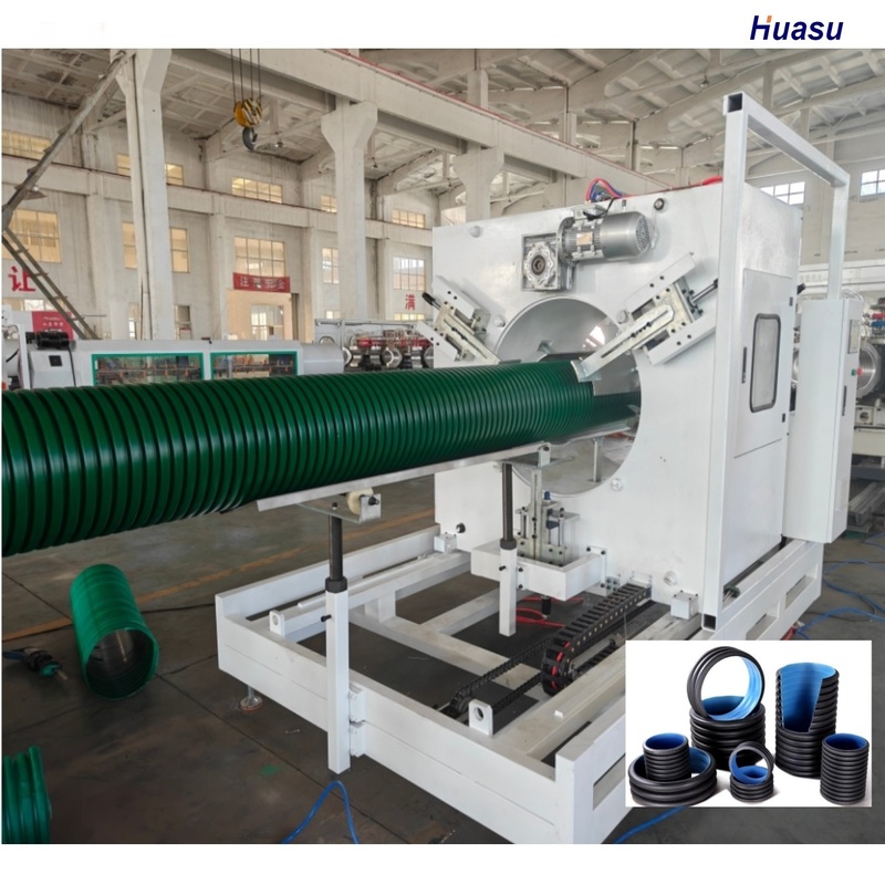 Máquina de extrusión de tuberías onduladas de plástico con sistema de control PLC