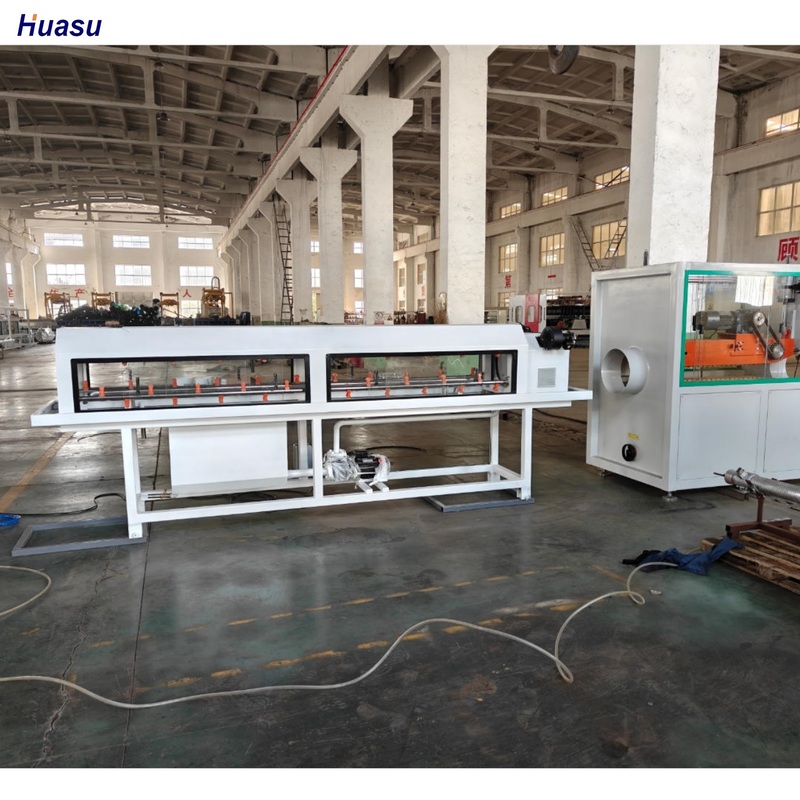 Línea de extrusión de tubería corrugada de pared simple automática con material de barril 38CrMoAlA y sistema de engranaje totalmente entrelazado