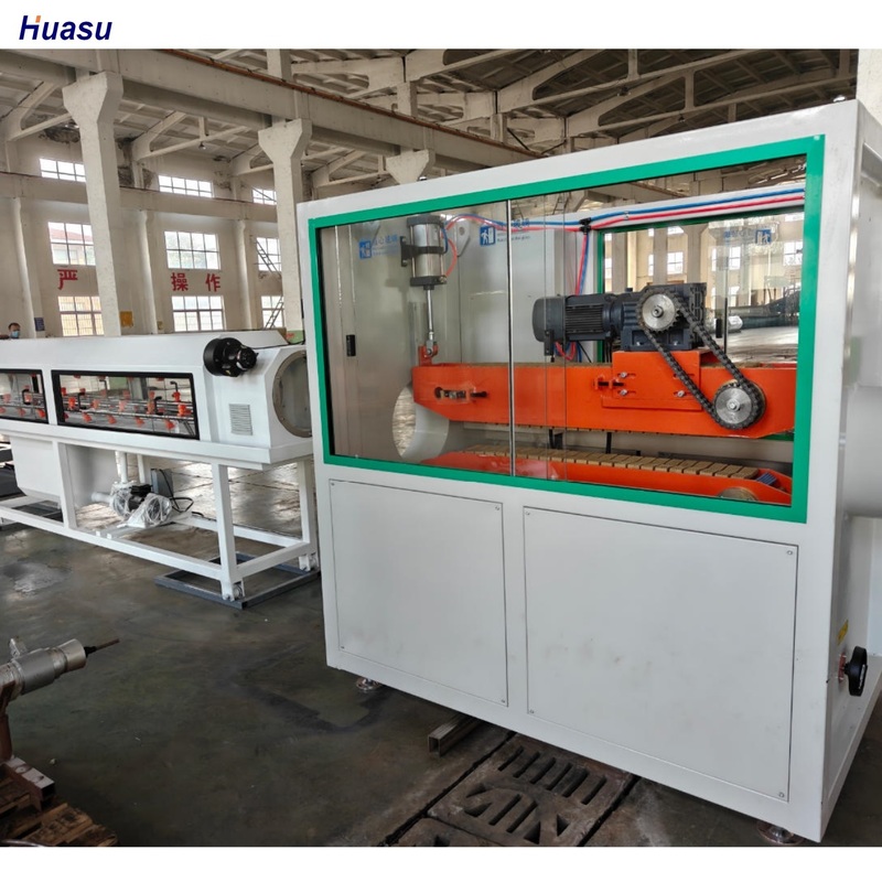 Línea de extrusión de tubería corrugada de pared simple automática con material de barril 38CrMoAlA y sistema de engranaje totalmente entrelazado