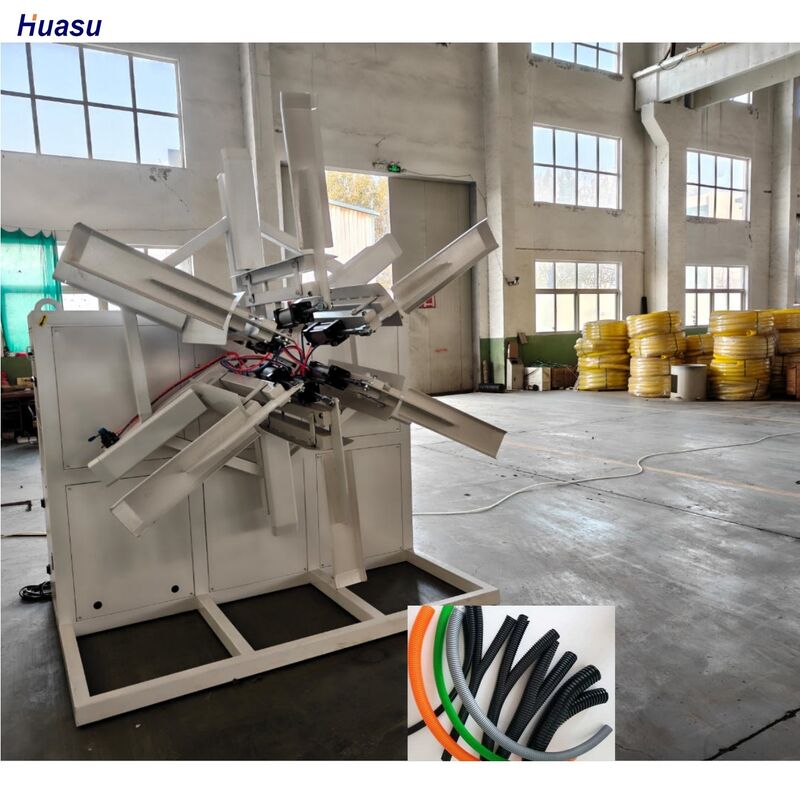 Línea de extrusión de tubería corrugada de doble pared con motor CA de Siemens, relación de tornillo 33:1 y sistema de enfriamiento por agua