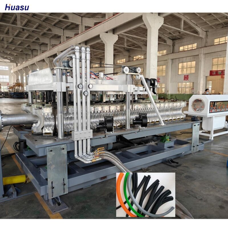 Siemens Principal Electrical Parts Línea de extrusión de tuberías onduladas de doble pared con 48 cantidades de moldes y funcionalidad de enfriamiento por agua