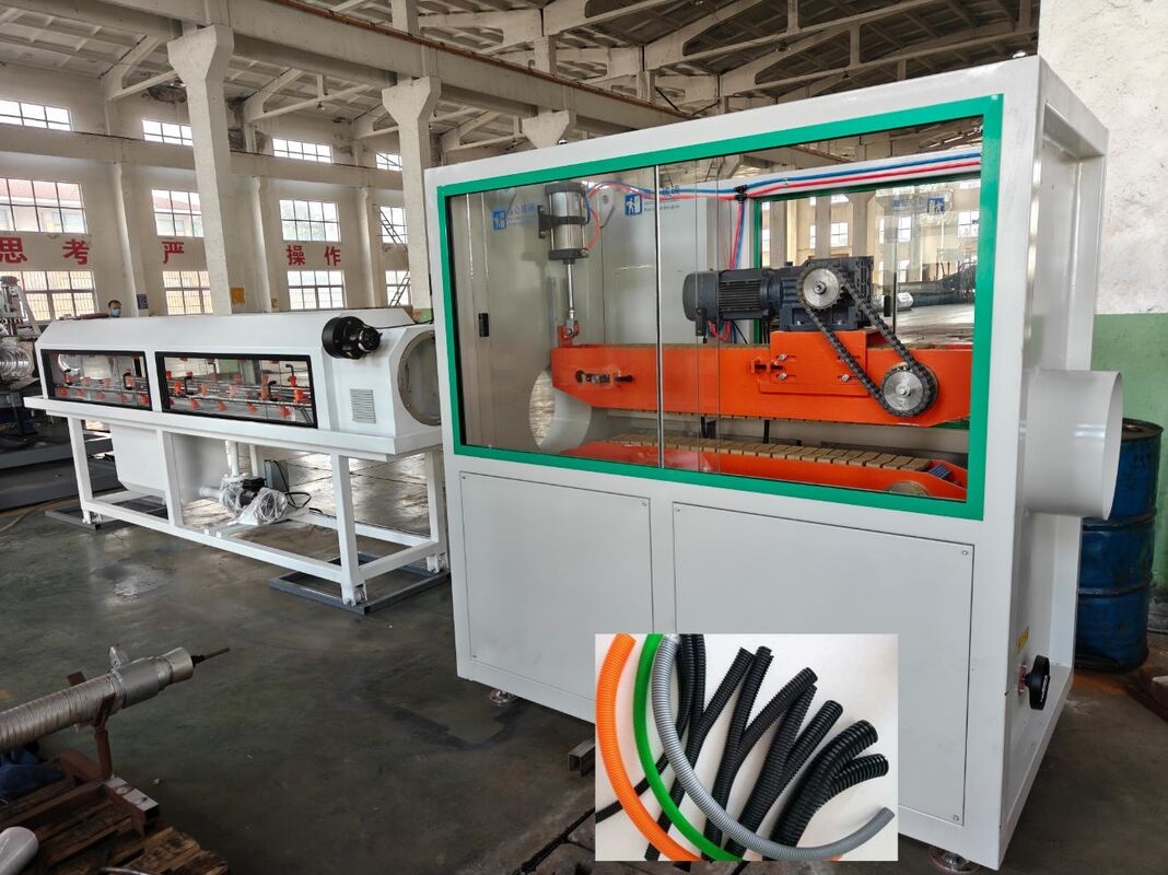 Siemens Principal Electrical Parts Línea de extrusión de tuberías onduladas de doble pared con 48 cantidades de moldes y funcionalidad de enfriamiento por agua