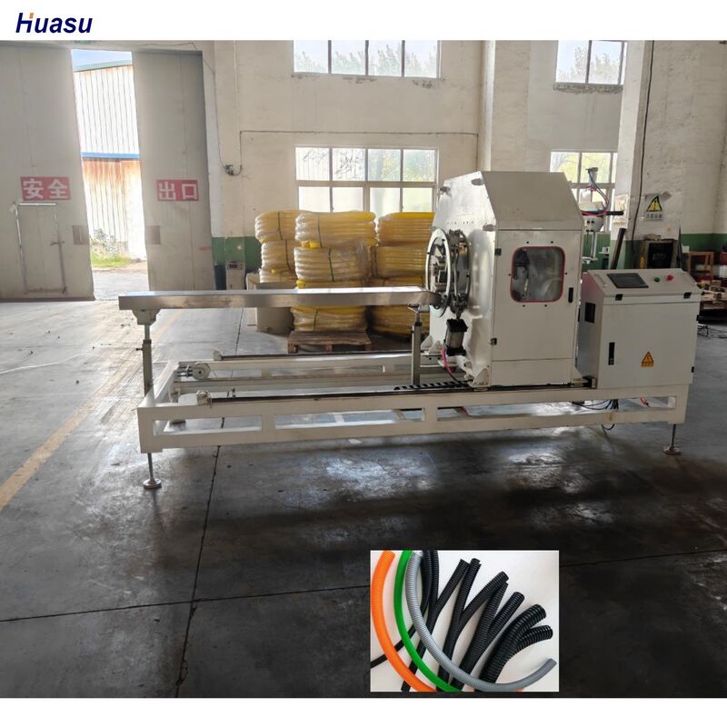 Línea de extrusión de tubería corrugada de doble pared con 48 moldes y control PLC Siemens para producción de alta eficiencia