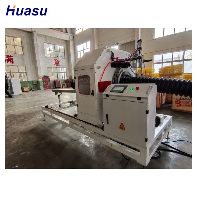 32 mm-1600 mm Protección de cable Línea de extrusión de tubería corrugada con interfaz de pantalla táctil de control PLC y alta automatización