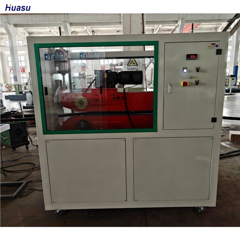 Línea de extrusión de tuberías onduladas de pared única de corrugado automático con material de barril 38CrMoAlA para el rango de diámetro de la tubería de 16 mm-1600 mm