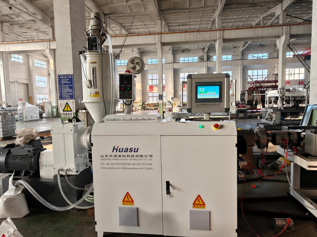 Línea de extrusión automática de tubería corrugada de doble pared con componentes eléctricos Siemens y molde de aleación de aluminio