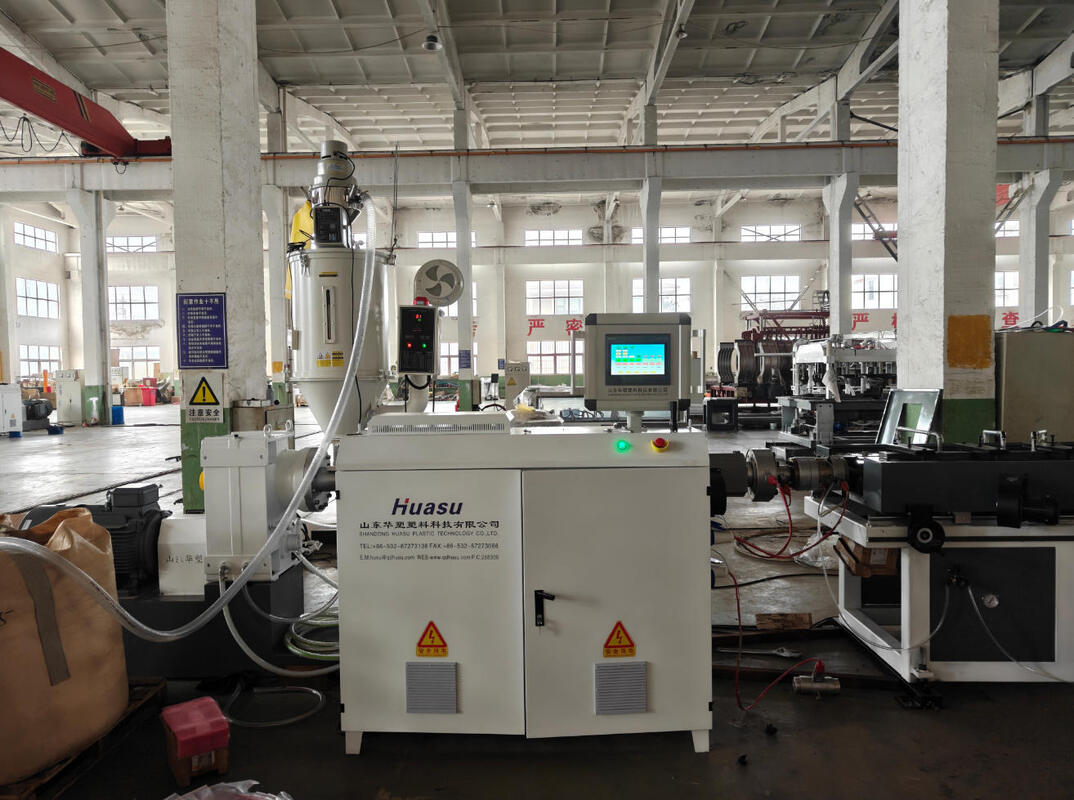 Línea de extrusión de tubería corrugada de doble pared con componentes eléctricos principales Siemens, material de engranajes 20CrMnTi y tornillo de barril HV>740