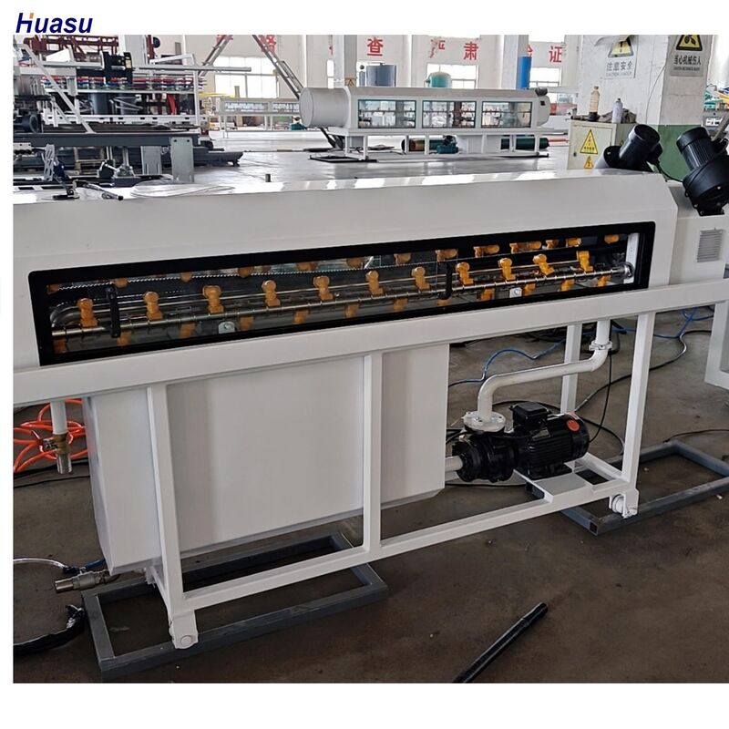 Línea de extrusión de tubería corrugada de doble pared con componentes eléctricos principales Siemens, material de engranajes 20CrMnTi y tornillo de barril HV>740