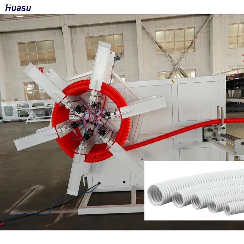 Equipo de línea de producción de tuberías onduladas de HDPE que soporta diversas aplicaciones de extrusión de tuberías de plástico