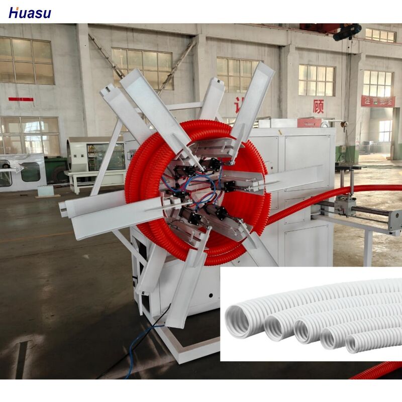 Máquina de extrusión Línea de producción de tuberías corrugadas con diseño de tornillo único para el control de la extrusión y la integridad estructural de la tubería